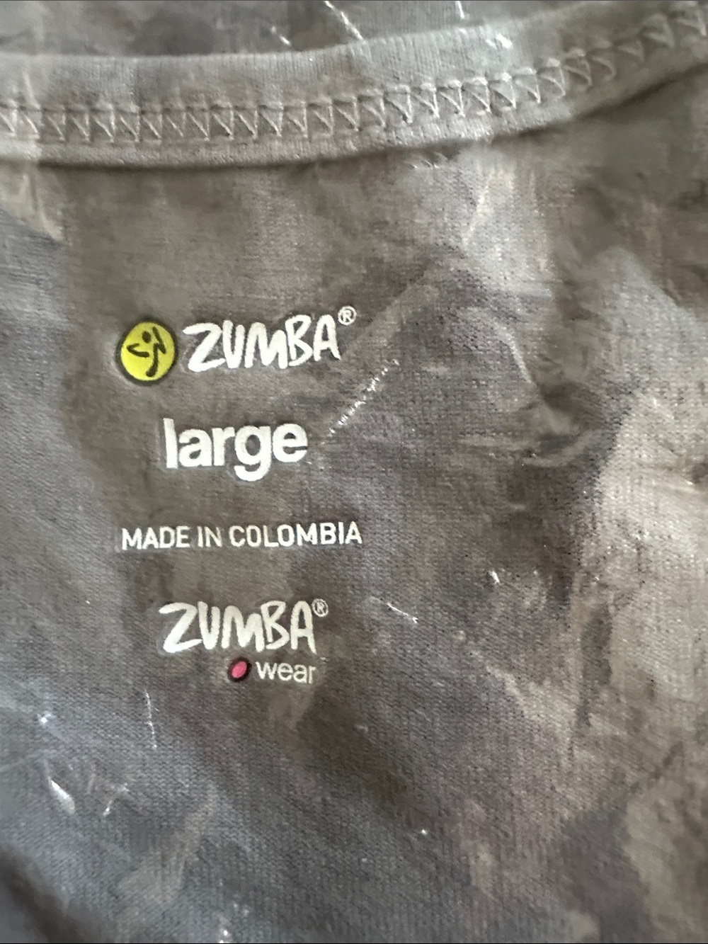 Zumba Fitness Gray Tank Top with Lime Logo